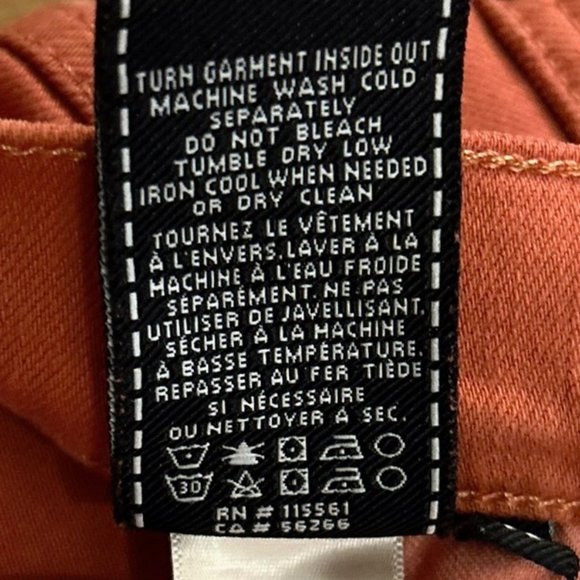 WOMENS 7 FOR ALL MANKIND SLIMMY CORAL DENIM JEANS SIZE 32/34 - Picture 6 of 6